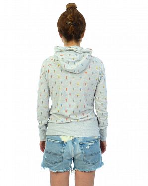 Лонгслив женский с капюшоном Naketano Assmek III Amazing Grey Melange Лонгслив женский с капюшоном Naketano Assmek III Amazing Grey Melange