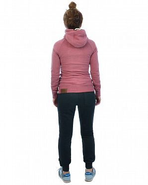 Толстовка женская на молнии с капюшоном Naketano Brazzo IX Luccente Melange