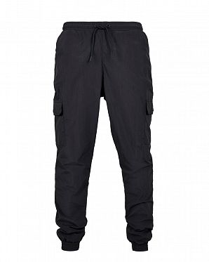 Джоггеры мужские Urban Classics Cargo Nylon Track Pants TB3669 Black Джоггеры мужские Urban Classics Cargo Nylon Track Pants TB3669 Black