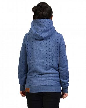 Толстовка женская с капюшоном Naketano Extraordinar Blue Mel Толстовка женская с капюшоном Naketano Extraordinar Blue Mel