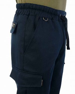 Джоггеры карго летние эластичные Cool Penguin JMTL 1713 Navy Джоггеры карго летние эластичные Cool Penguin JMTL 1713 Navy