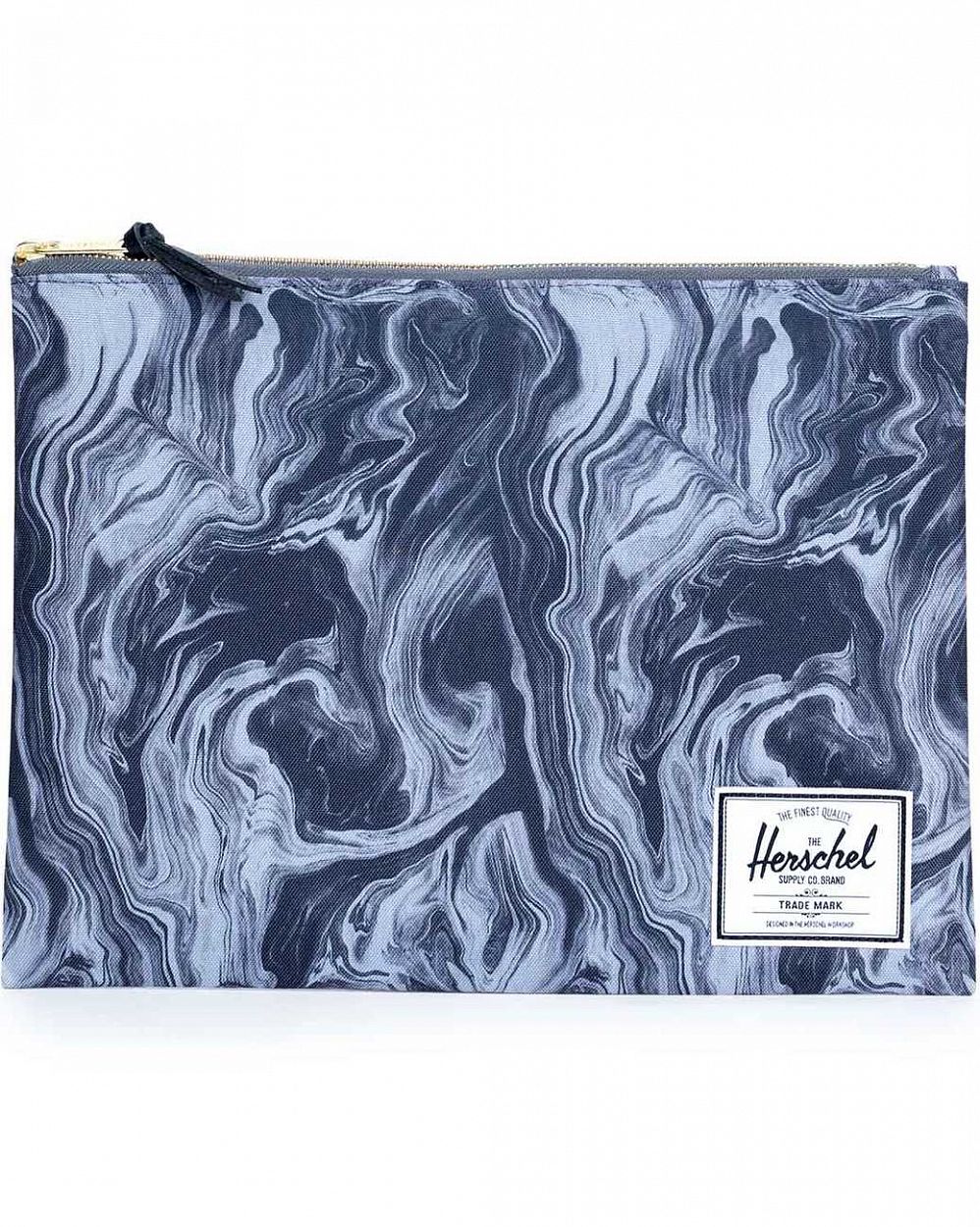 Клатч Herschel Network Extra Large Black Marble отзывы