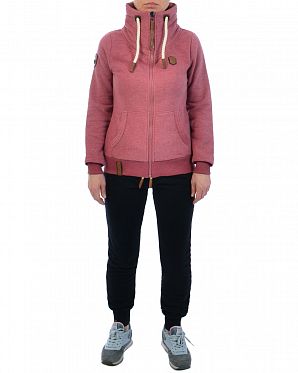 Толстовка женская на молнии с высоким воротом Naketano Monsterbumserin Luccente Mel