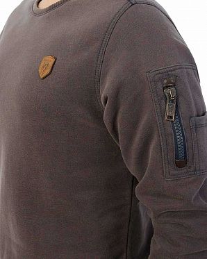 Толстовка мужская свитшот Naketano Laktoseintoleranz Vollbart Purple Grey Толстовка мужская свитшот Naketano Laktoseintoleranz Vollbart Purple Grey