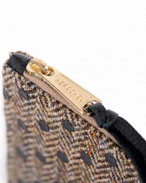 Клатч Herschel Network Extra Large Harris Tweed Black polka dot