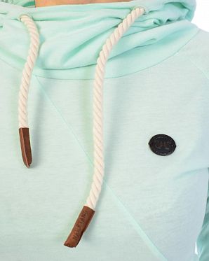 Лонгслив женский с капюшоном Naketano Mandy XI Ice Green Лонгслив женский с капюшоном Naketano Mandy XI Ice Green