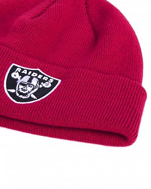 Шапка Бини с подворотом '47 Brand NFL Las Vegas Raiders Red Шапка Бини с подворотом '47 Brand NFL Las Vegas Raiders Red
