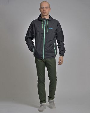 Ветровка непромокаемая мужская легкая Германия Iriedaily Melmentum Black