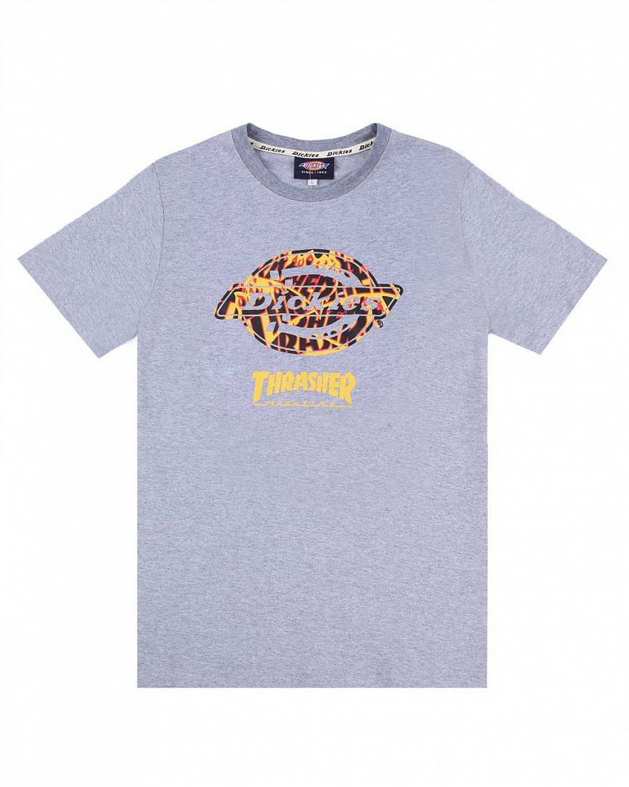 Футболка женская Dickies 1922 & Thrasher Flames Logo Grey отзывы Футболка женская Dickies 1922 & Thrasher Flames Logo Grey отзывы