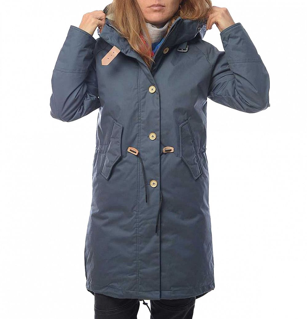 Парка зимняя водоотталкивающая на меху Швеция Elvine Fishtail Parka Blue отзывы