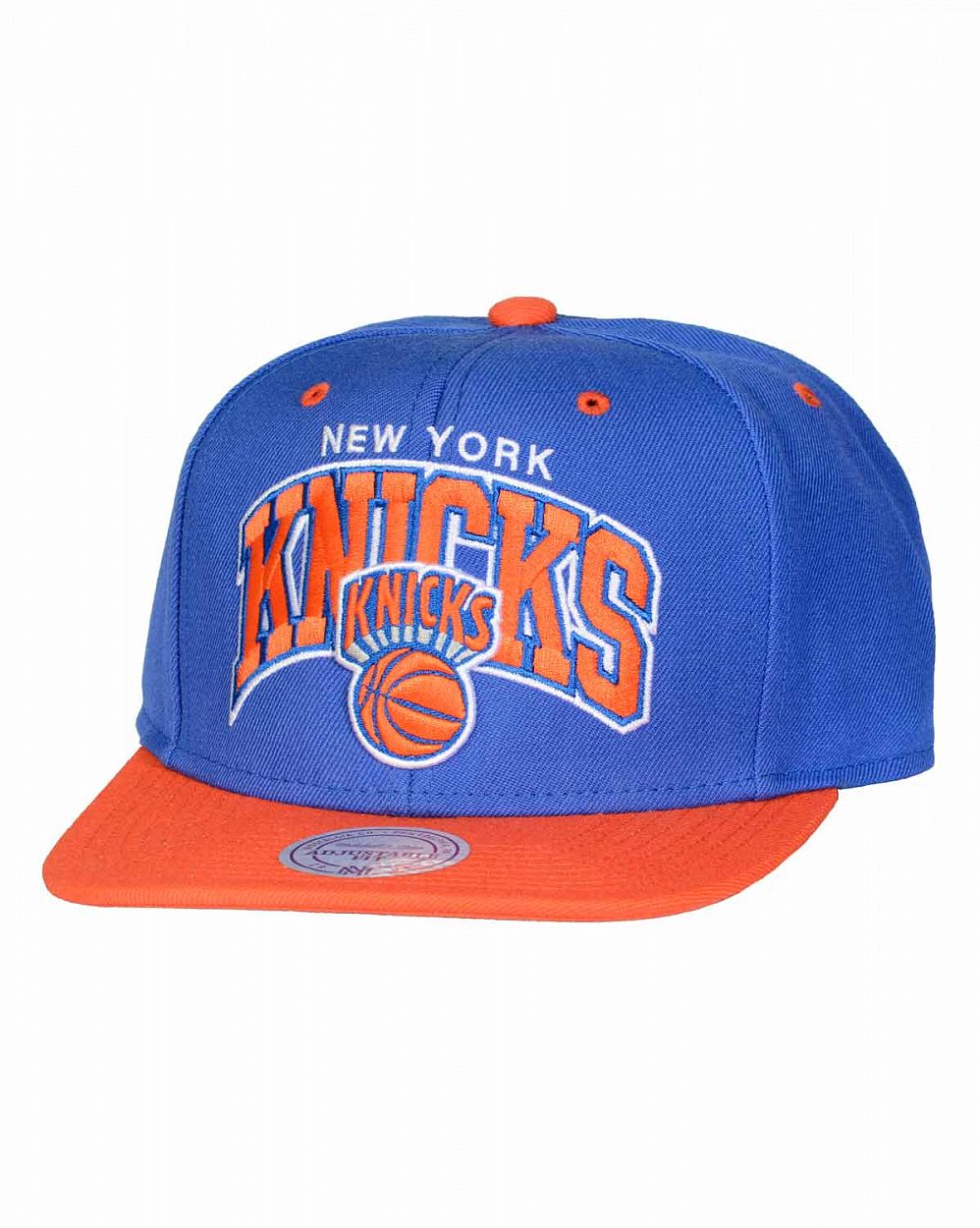 Бейсболка с прямым козырьком Mitchell and Ness DOUBLE ARCH New York Knicks Blue отзывы