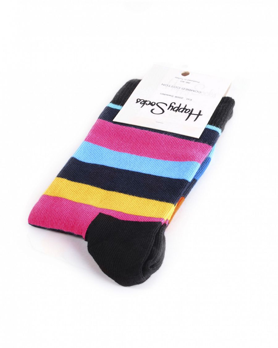 Носки Happy Socks Combed Cotton Stripes Pink отзывы