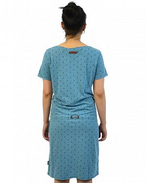 Платье женское короткий рукав и карманами Naketano EL Majmuni Ankerdizzel III Light Blue Melange Платье женское короткий рукав и карманами Naketano EL Majmuni Ankerdizzel III Light Blue Melange