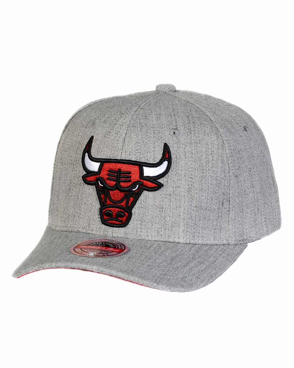 Бейсболка с изогнутым козырьком Mitchell and Ness TEAM HEATHER 2.0 STRETCH Chicago Bulls 2 Grey отзывы