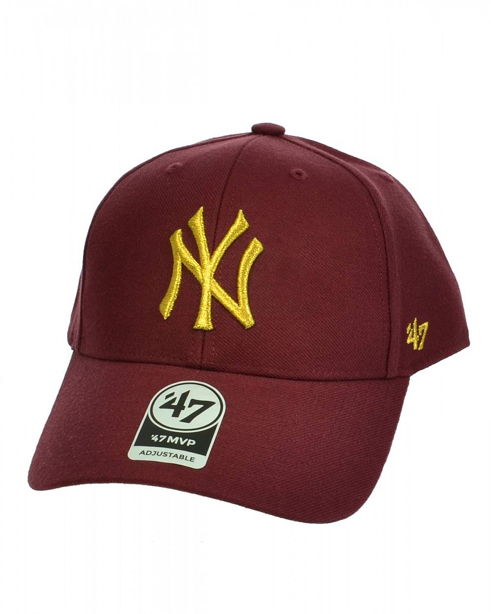 Бейсболка классическая с изогнутым козырьком '47 Brand MVP New York Yankees KM Dark Maroon отзывы