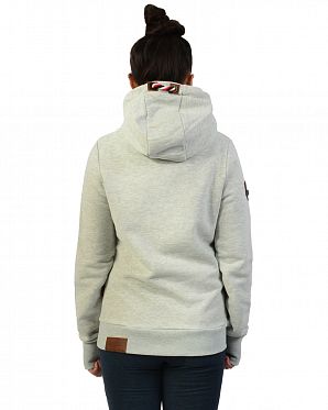 Толстовка женская с капюшоном Naketano Schmierlappen Jeck VI Stone Grey
