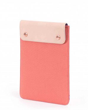 Чехол водоотталкивающий на кнопках кожа Herschel Spokane iPad Air Flamingo