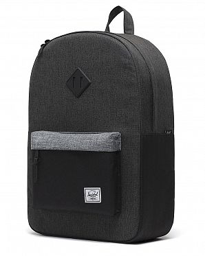 Рюкзак водоотталкивающий с карманом для 15 ноутбука Herschel Heritage Black Crosshatch Black Raven Рюкзак водоотталкивающий с карманом для 15 ноутбука Herschel Heritage Black Crosshatch Black Raven