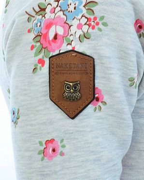 Толстовка женская на молнии с капюшоном Naketano Der Schnein Amazing Grey