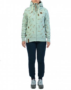 Толстовка женская с капюшоном Naketano Boser Wicht Nasty Mint Melange