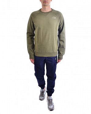 Толстовка мужская свитшот из хлопка The North Face Dome Simple Raglan Olive Толстовка мужская свитшот из хлопка The North Face Dome Simple Raglan Olive