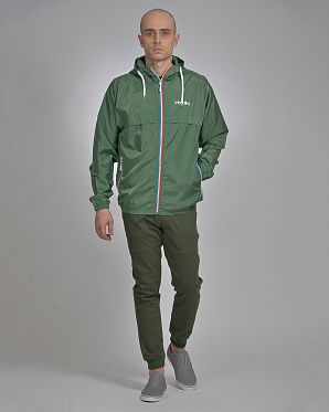 Ветровка непромокаемая мужская легкая Германия Iriedaily Melmentum Green