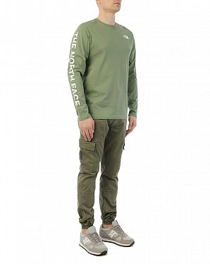 Футболка с длинным рукавом The North Face Dome Sleeve Print Olive Футболка с длинным рукавом The North Face Dome Sleeve Print Olive