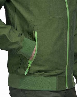 Ветровка водоотталкивающая на флисе Iriedaily City Shield Green Black