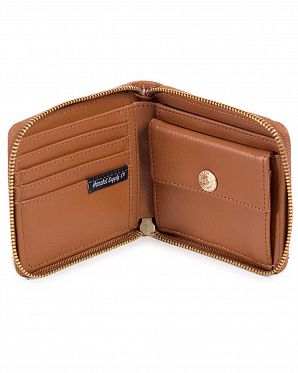 Кошелек на молнии из кожи Herschel Walt Leather Tan Кошелек на молнии из кожи Herschel Walt Leather Tan