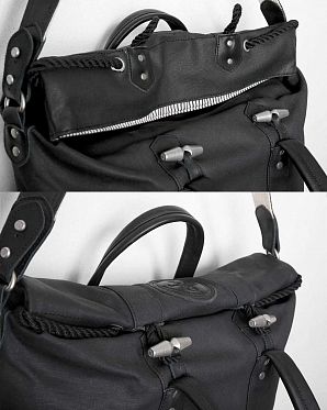 Сумка через плечо для ноутбука 15 Stighlorgan Leary Canvas Black