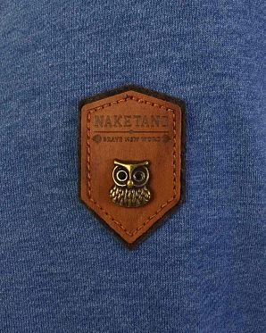 Толстовка женская с капюшоном Naketano Schmierlappen IX Blue Mel Толстовка женская с капюшоном Naketano Schmierlappen IX Blue Mel