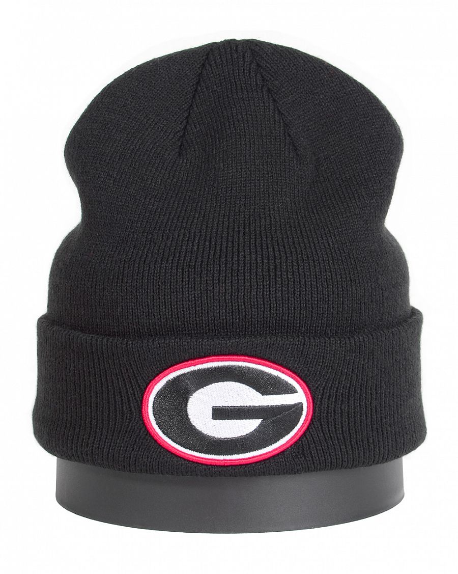 Шапка с подворотом '47 Brand NFL Georgia Bulldogs Black отзывы