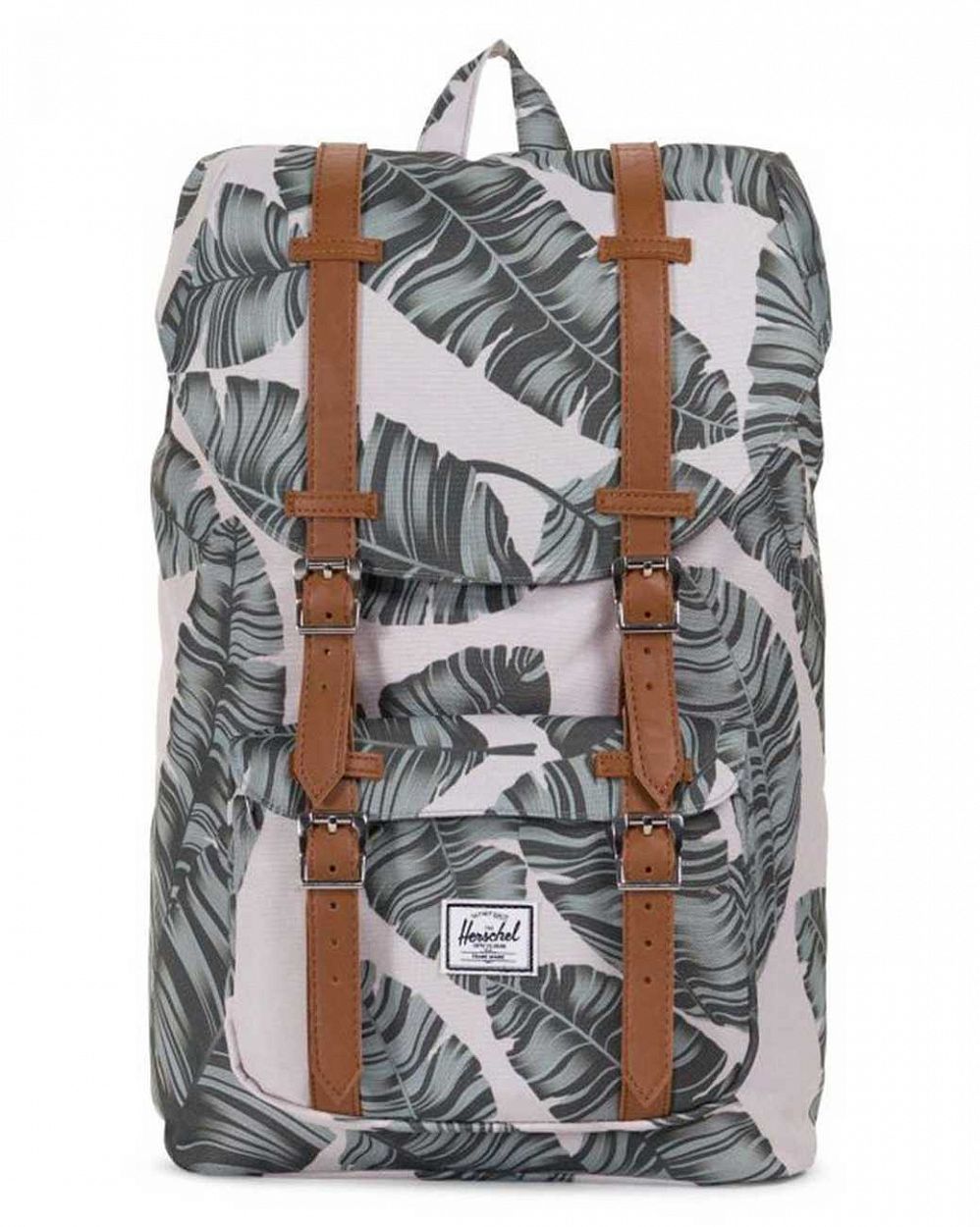 Рюкзак городской для ноутбука 13 дюймов Herschel L. America Mid Silver Birch Palm отзывы