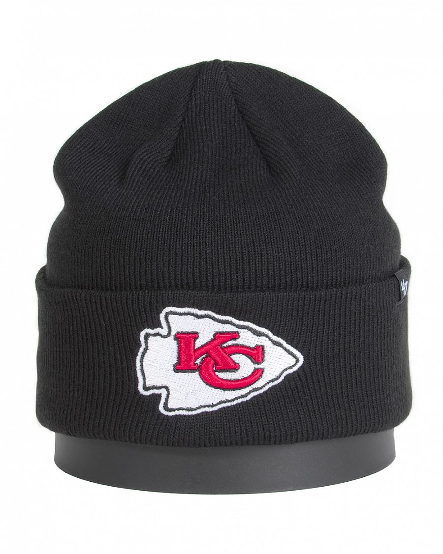 Шапка с подворотом '47 Brand NFL Kansas City Chiefs Black отзывы