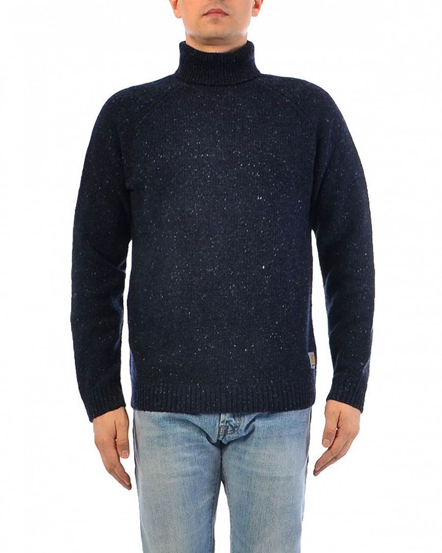 Свитер мужской Carhartt WIP Anglistic Turtlieneck Navy отзывы