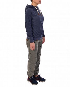 Лонгслив женский с капюшоном Naketano Mandy Dark Night Лонгслив женский с капюшоном Naketano Mandy Dark Night