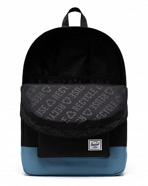Рюкзак водоотталкивающий с карманом для 15 ноутбука Herschel Heritage Black/Copen Blue