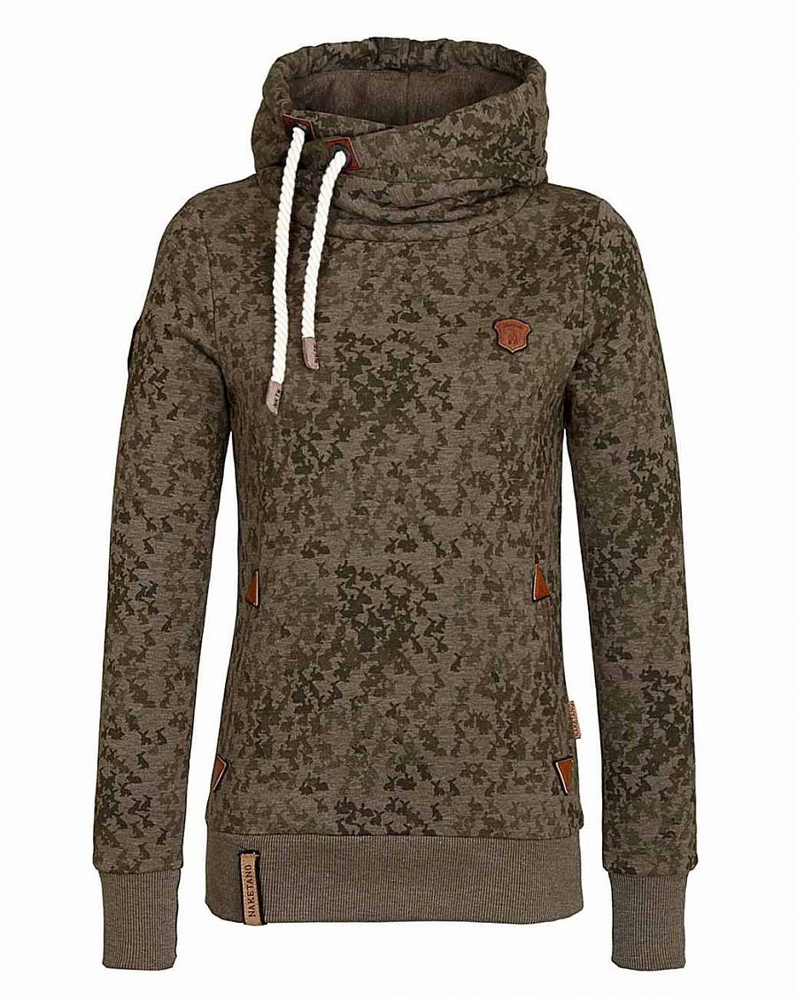 Толстовка женская с капюшоном Naketano Darth X Haze Brown Green отзывы Толстовка женская с капюшоном Naketano Darth X Haze Brown Green отзывы