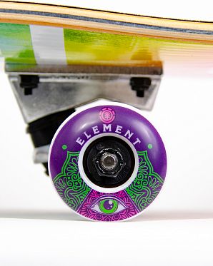 Скейтборд в Сборе Element 2 размер 8.25 (18 зеленый розовый 8.25)