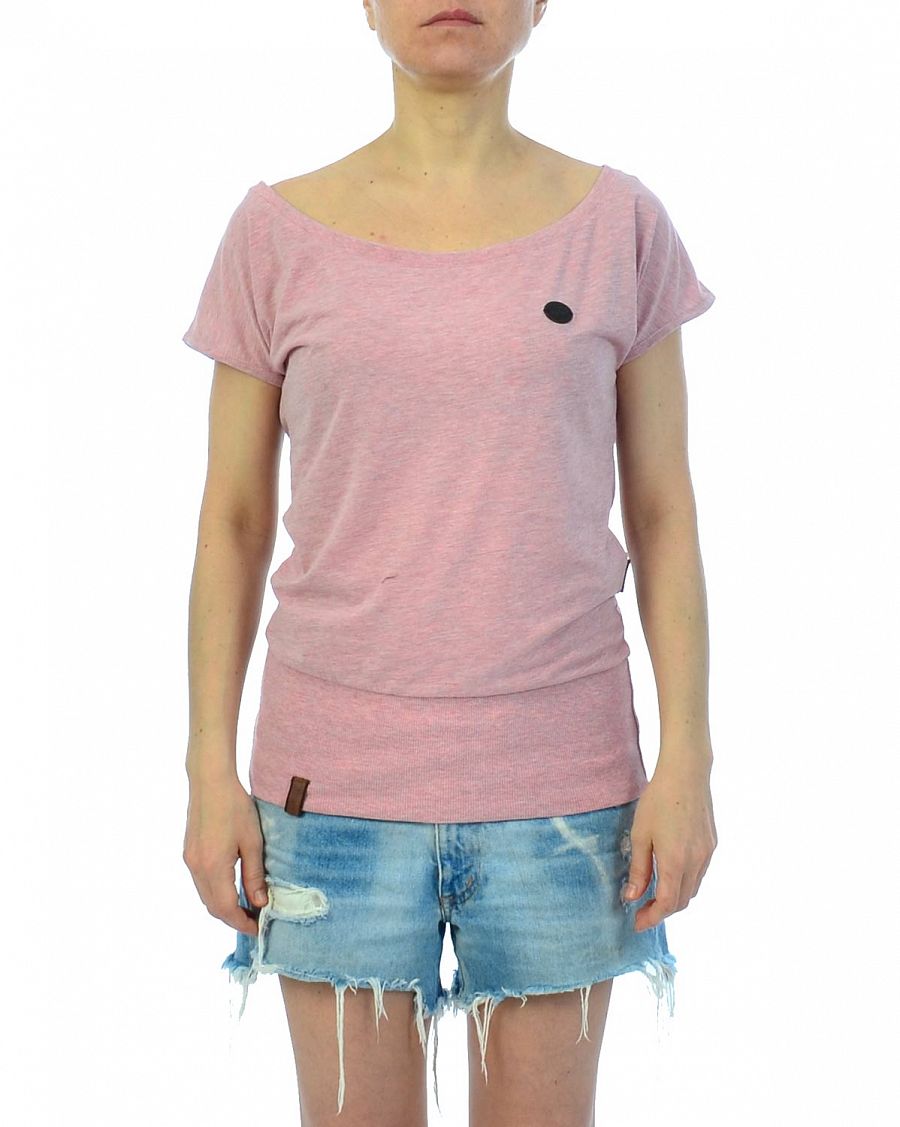 Футболка женская летняя на широкой резинке Naketano Wolle X Schmutzmuschi Pink Melange отзывы Футболка женская летняя на широкой резинке Naketano Wolle X Schmutzmuschi Pink Melange отзывы