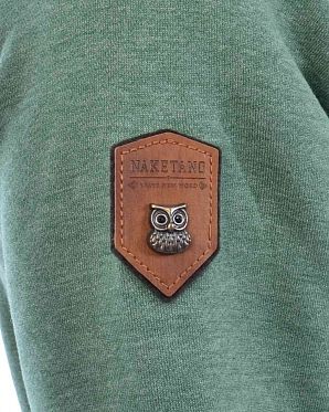 Толстовка женская с капюшоном Германия Naketano The Dark Sides Pine Green Melange