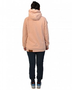Толстовка женская на молнии с капюшоном Naketano Brazzo Pastel Pink