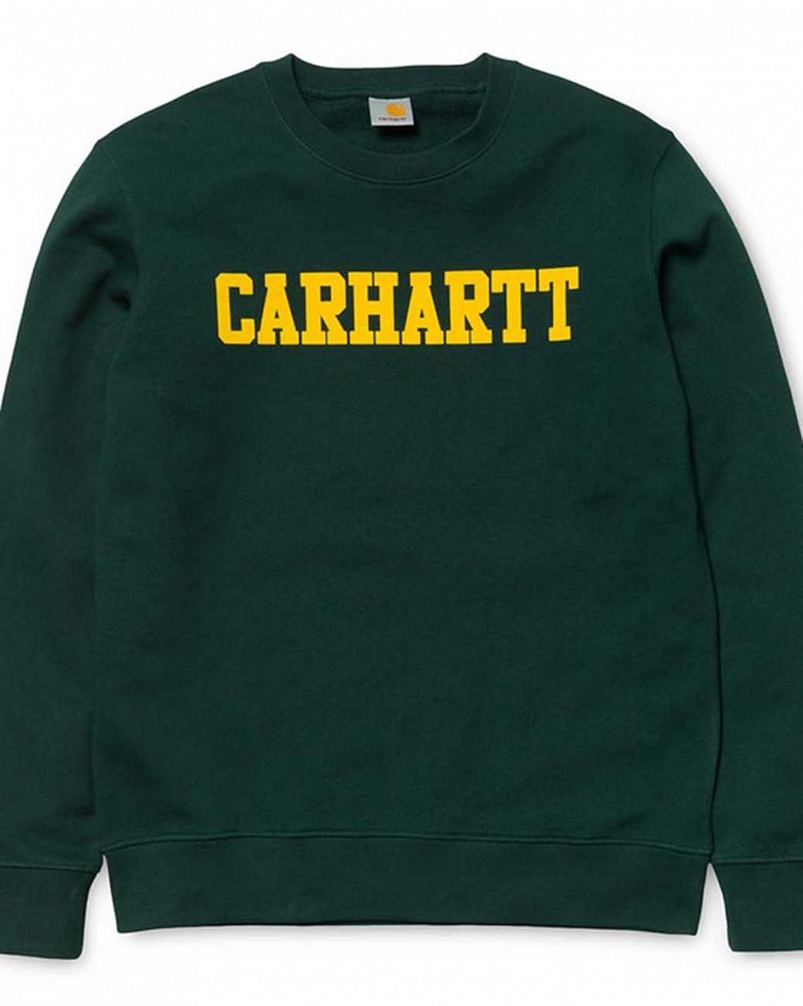 Толстовка свитшот Carhartt WIP College Sweatshirt Parsley отзывы