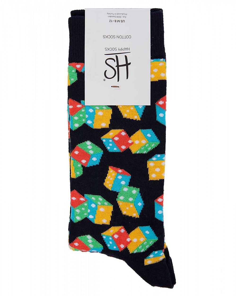 Носки мужские Happy Socks Cotton Lucky Black отзывы