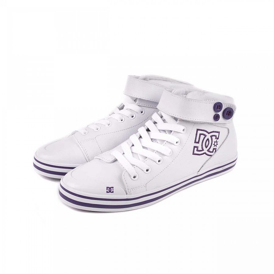 Кеды DC Shoes Venice Mid LE W'S White Purple отзывы Кеды DC Shoes Venice Mid LE W'S White Purple отзывы