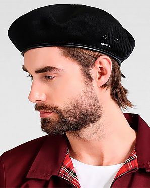 Берет универсальный летний Kangol 0284KG TROPIC MONTY Black Берет универсальный летний Kangol 0284KG TROPIC MONTY Black