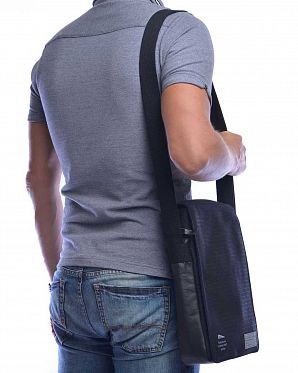 Сумка водоотталкивающая через плечо для ноутбука 11 HEX Academy MacBook Air Grey