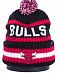 Шапка с помпоном на флисе '47 Brand NBA Chicago Bulls Black