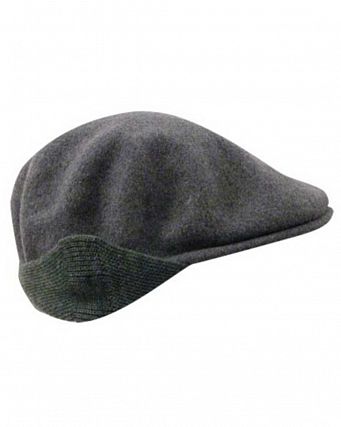 Кепка шерстяная Kangol Wool 504  Earlap Dk.Flannel