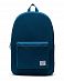 Рюкзак тканевый из толстого хлопка Herschel Packable Daypack Moroccan Blue отзывы